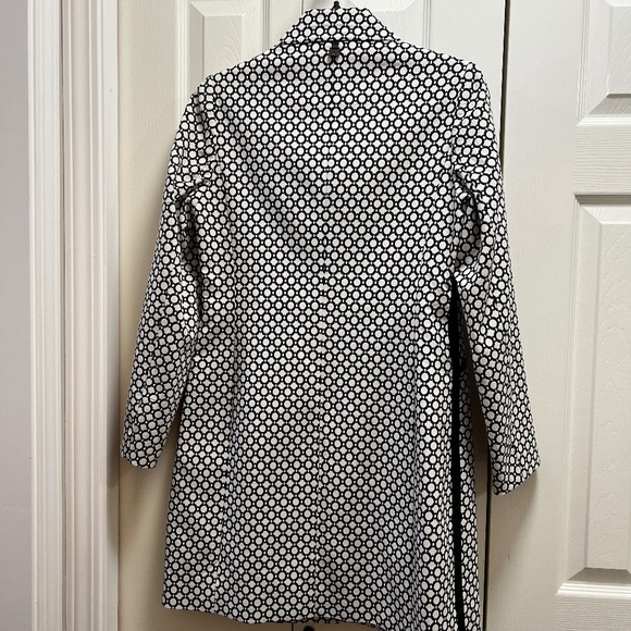 Novelti black/white pea coat - Picture 3 of 4